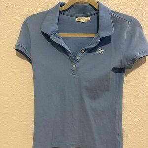 Aeropostale Blue Short Sleeve Polo Tee